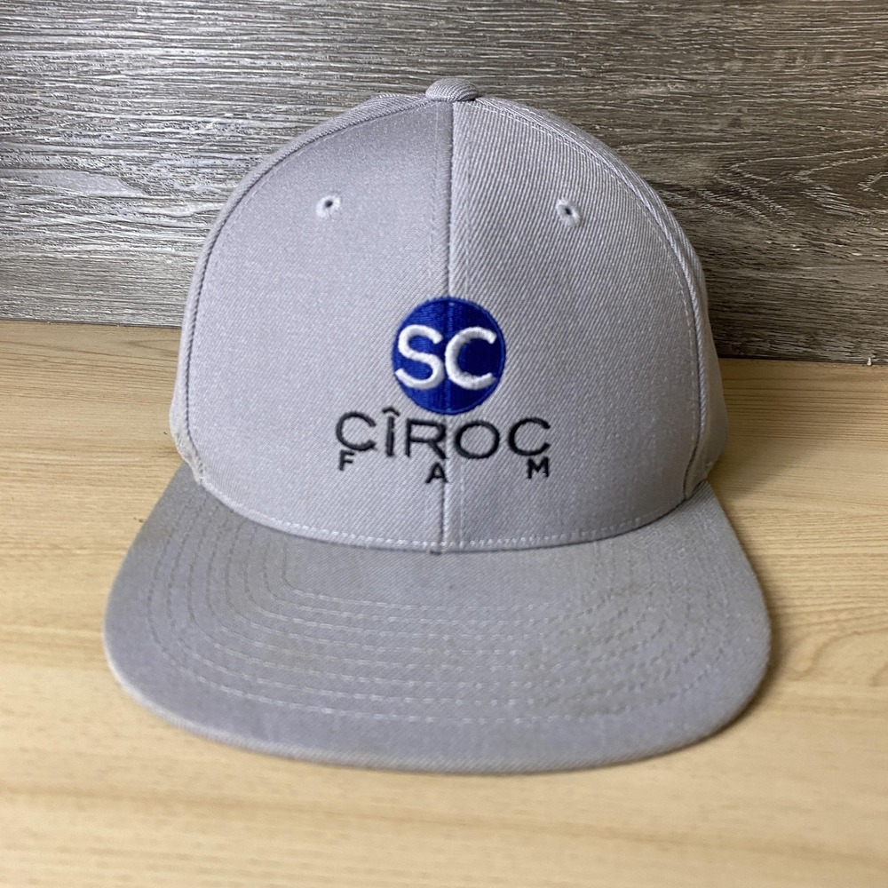 Ciroc Fam Hat Cap Snap Back Gray Embroidered Promo Vodka SC Logo Mens Adjustable